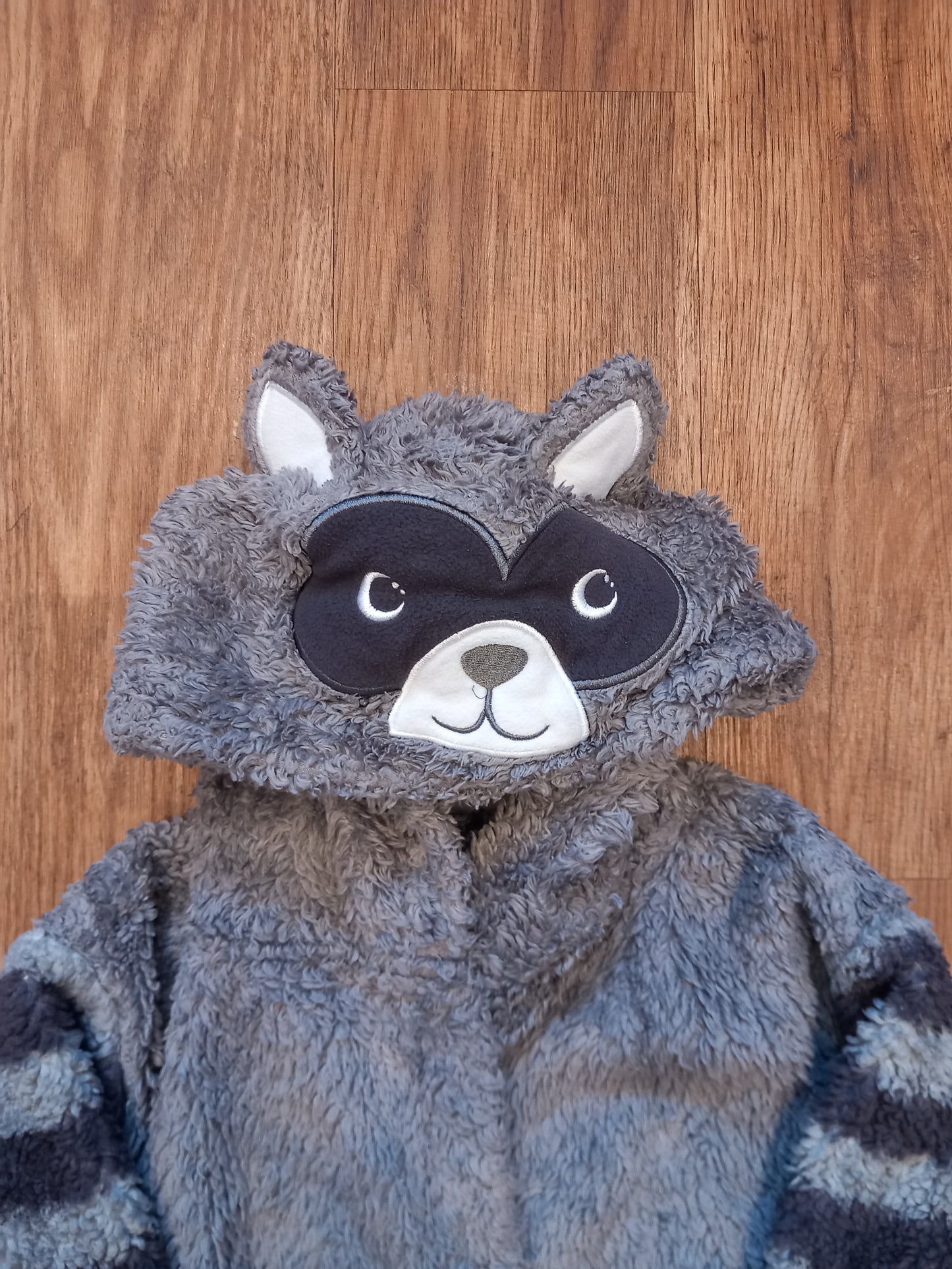 Grey Raccoon Dressing Gown - Unisex 5-6 years - George