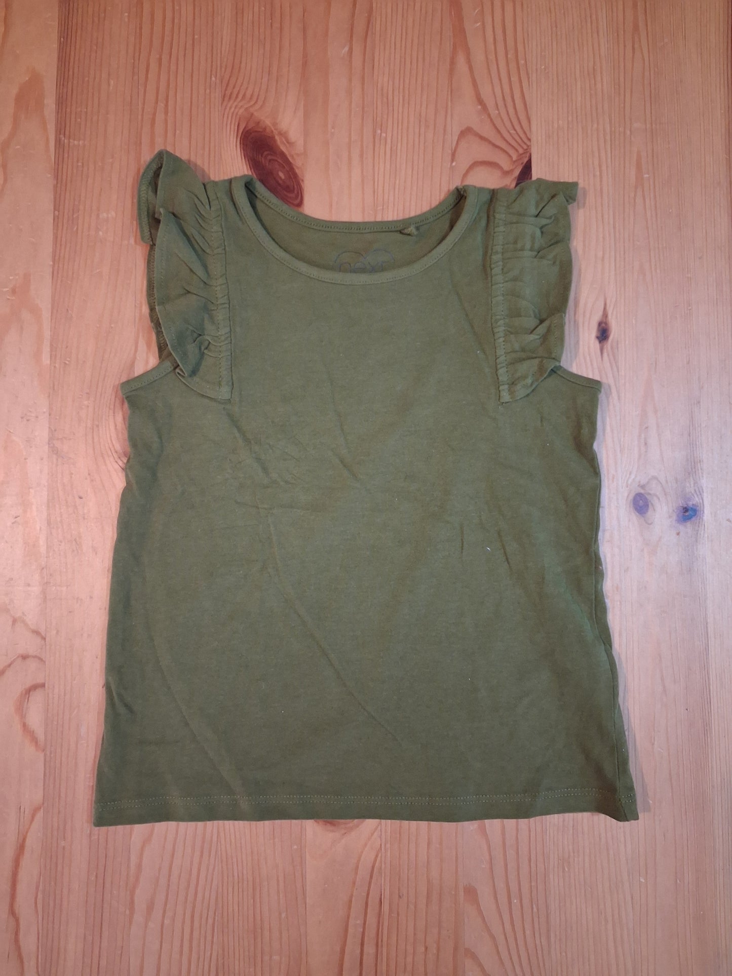 Khaki Green Short Sleeve Top - Girls 4-5 years - Next