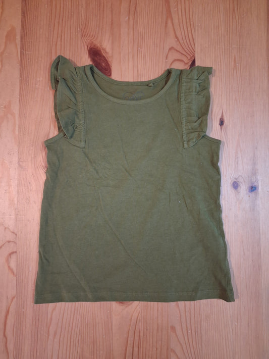 Khaki Green Short Sleeve Top - Girls 4-5 years - Next