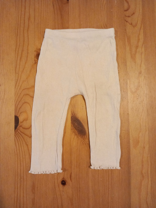 Light Pink Ribbed Leggings - Girls 9-12 months - Matalan
