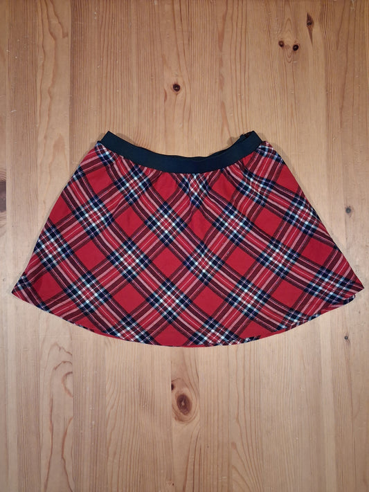 Glittery Tartan Skirt With Elasticated Waistband - Girls 9-10 years - H&M