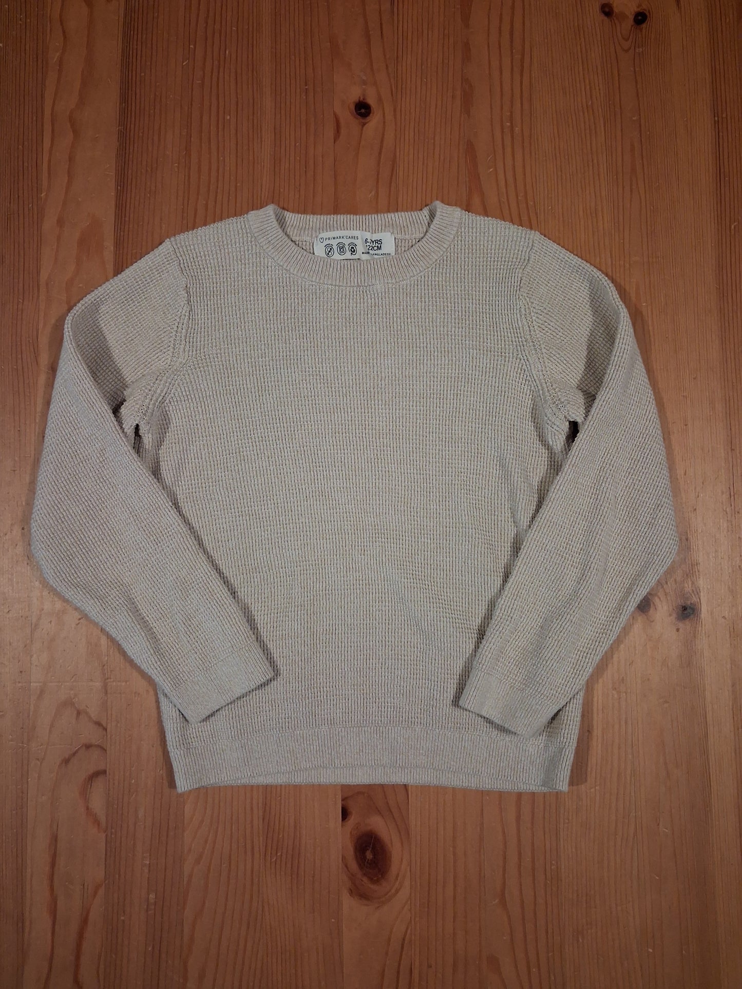 Beige Lightweight Jumper - Boys 6-7 years - Primark