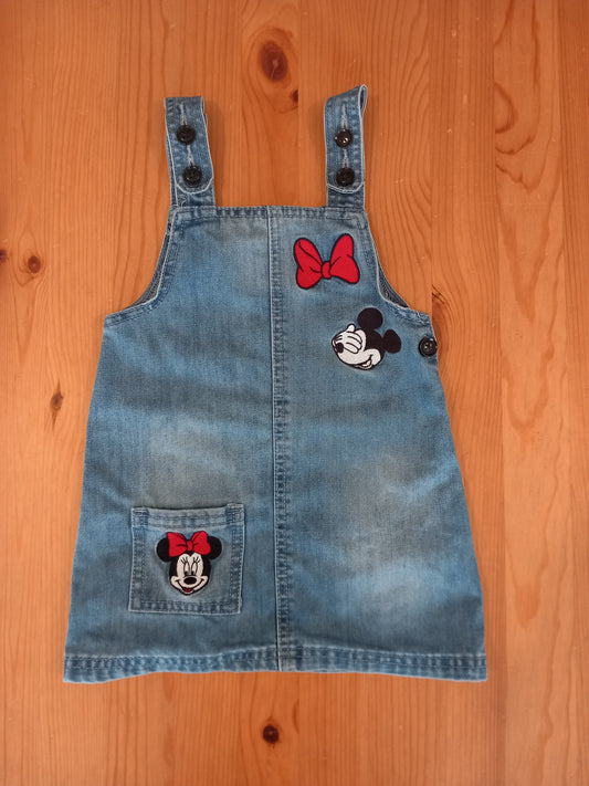 Minnie Mouse Denim Pinafore Dress - Girls 12-18 months - Disney at Primark