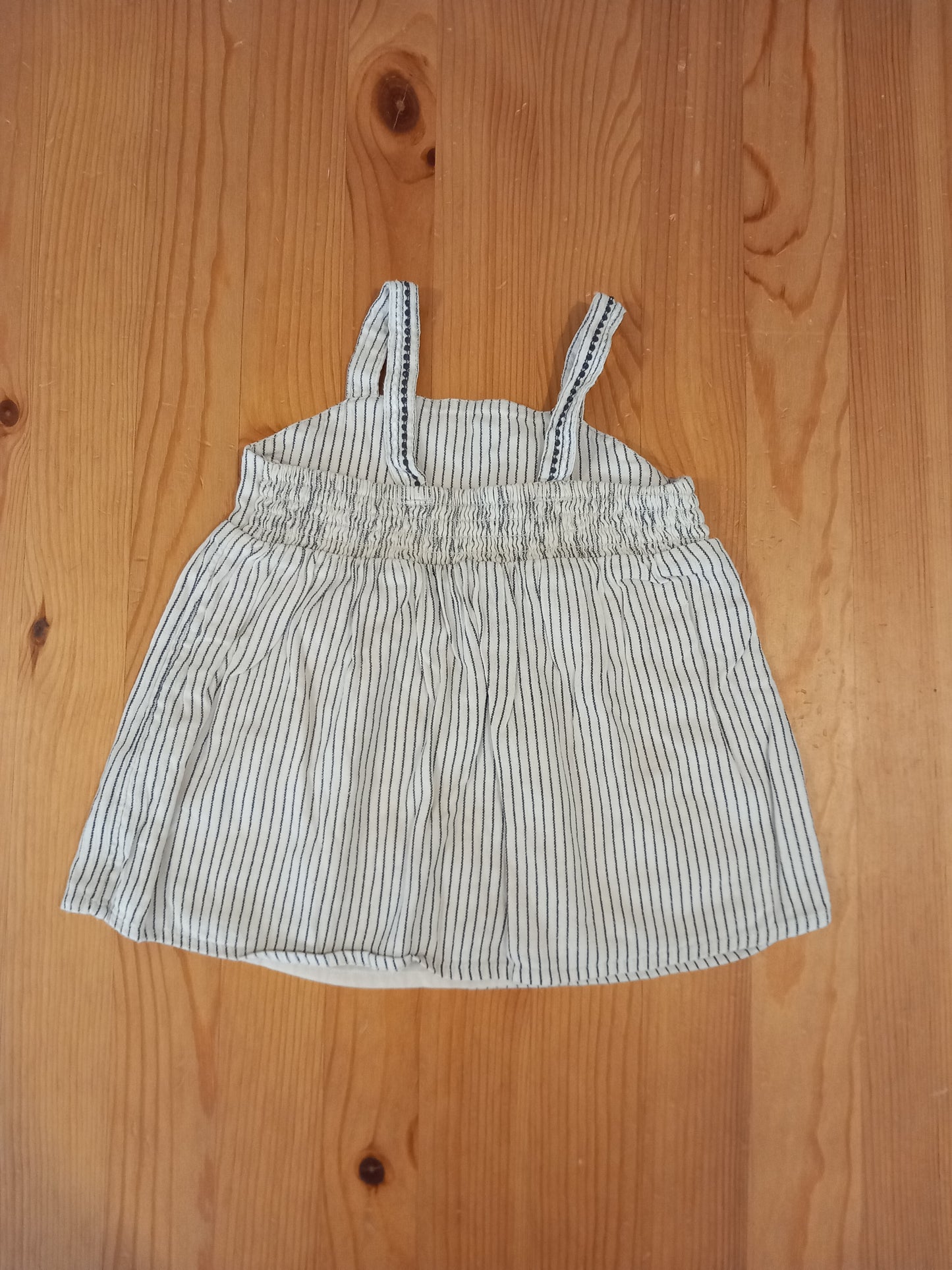 Lined Striped Pictures Top - Girls 12-18 months - TU