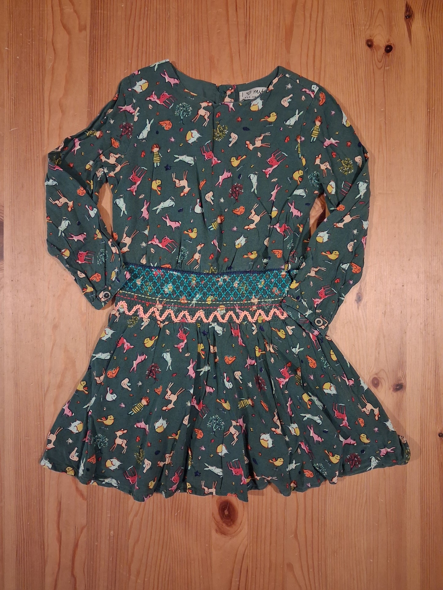 Lined Animals Occasionwear Dress - Girls 4-5 years - Next