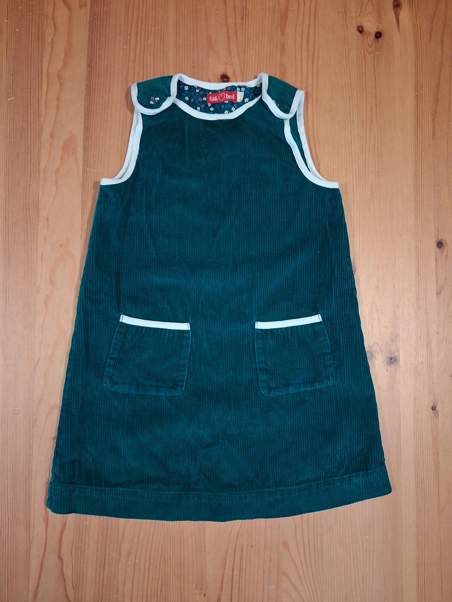 Corduroy Pinafore Dress - Girls 5-6 years - Little Bird