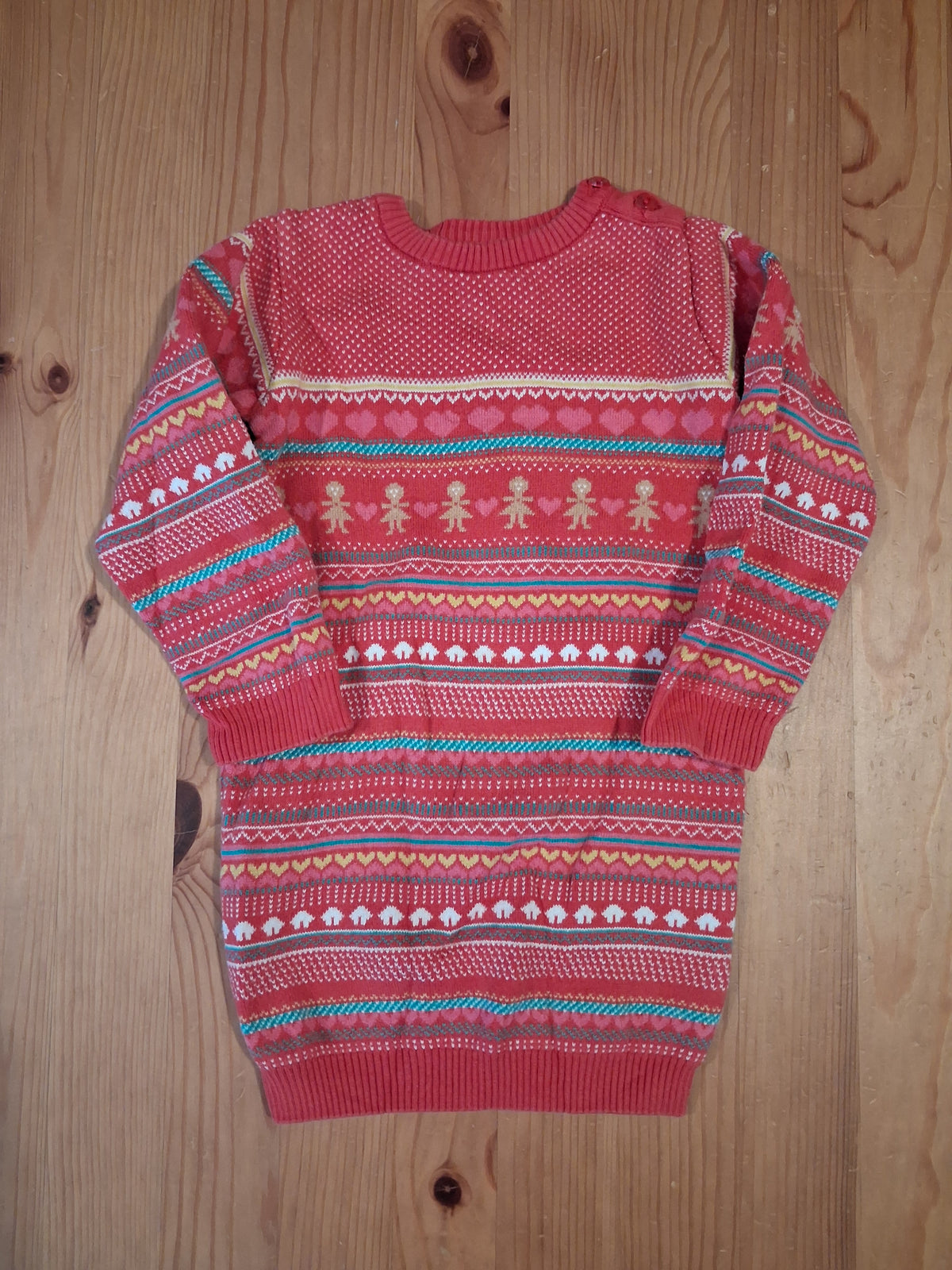 Christmas Tunic Style Jumper Dress - Girls 12-18 months - BHS