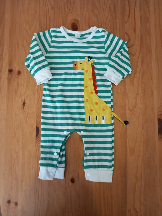 Giraffe Footless Sleepsuit - Unisex 6-12 months - Brand Unknown