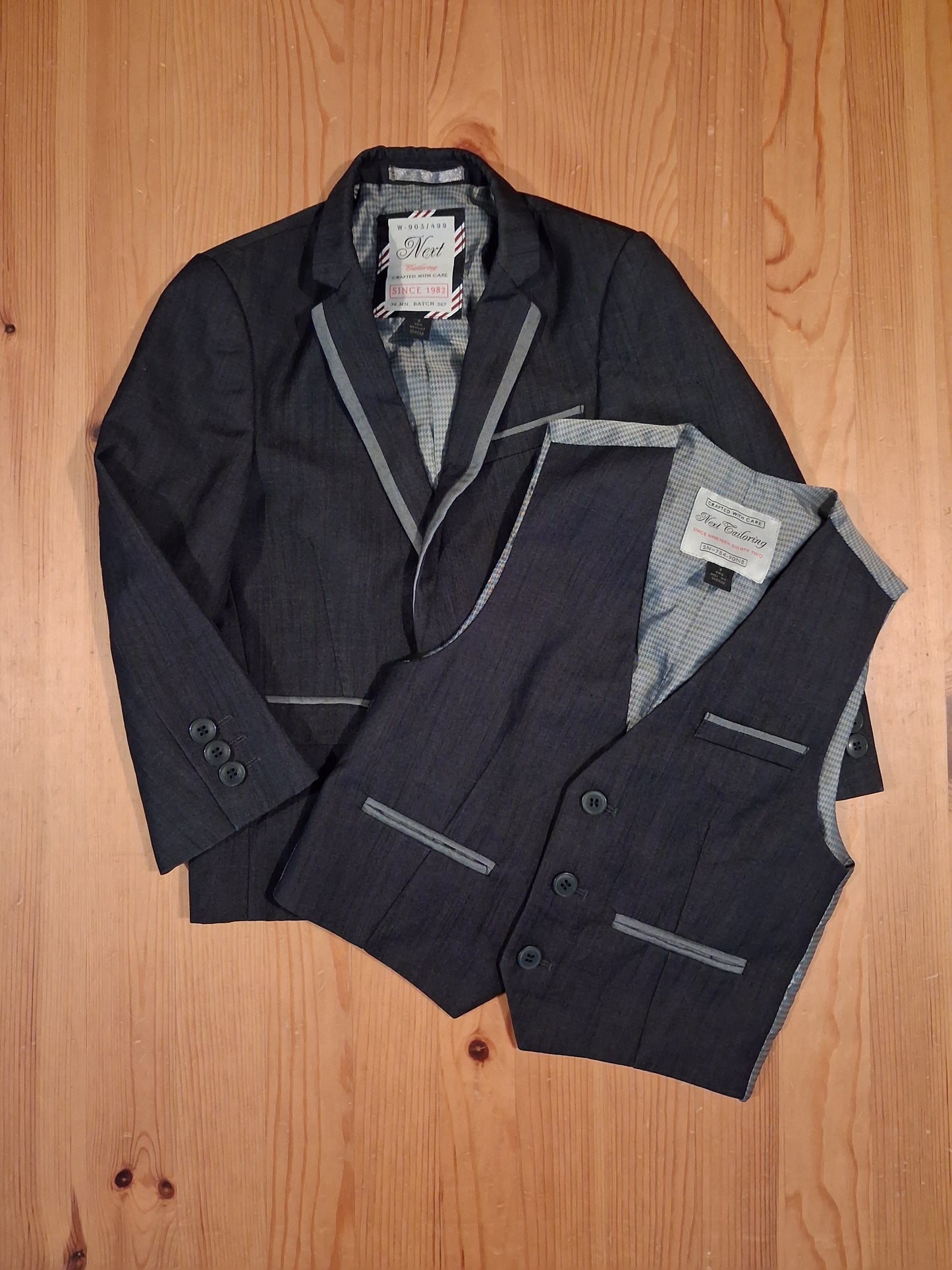 Charcoal Jacket & Waistcoat Set - Boys 4 years - Next Tailoring