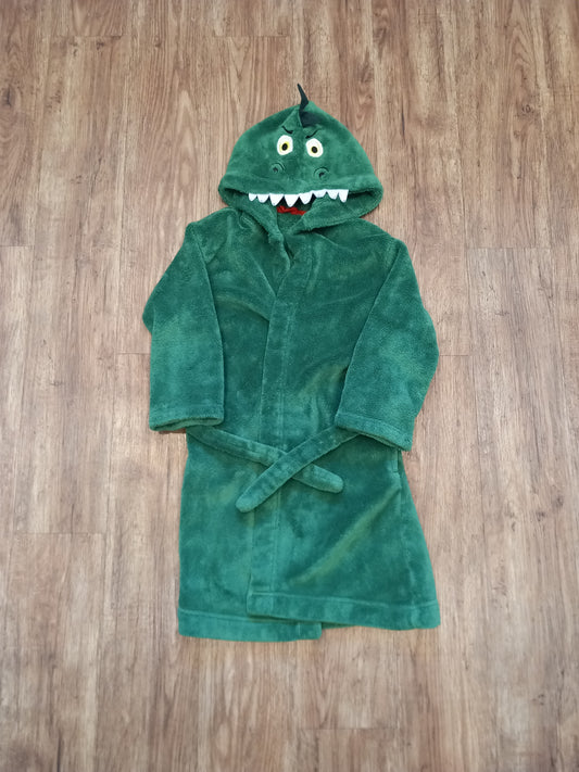 Green Soft Feel Dinosaur Dressing Gown - Boys 6-7 years - M&S