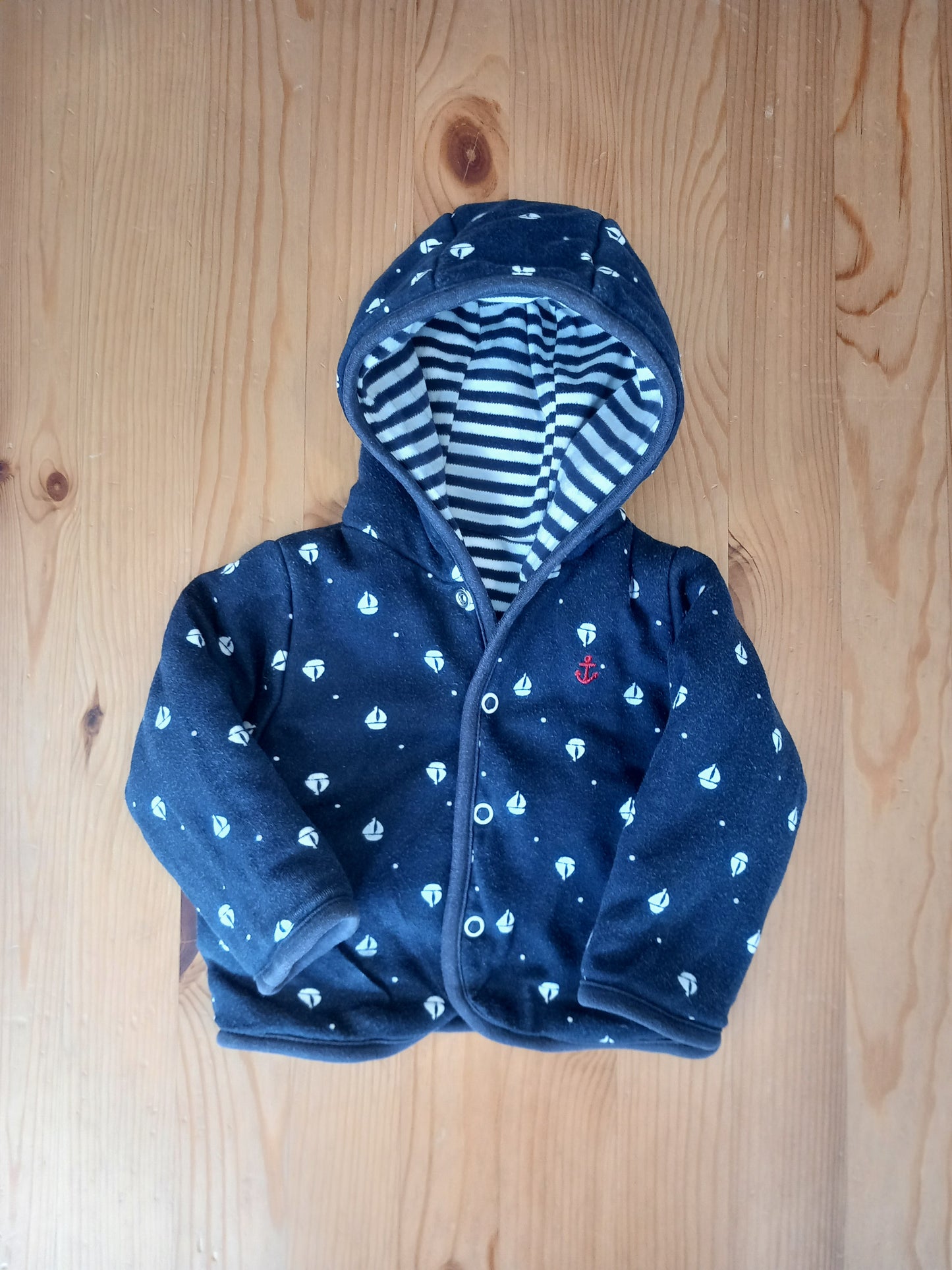 Reversible Hooded Jacket/Sweatshirt - Boys 0-3 months - Debenhams