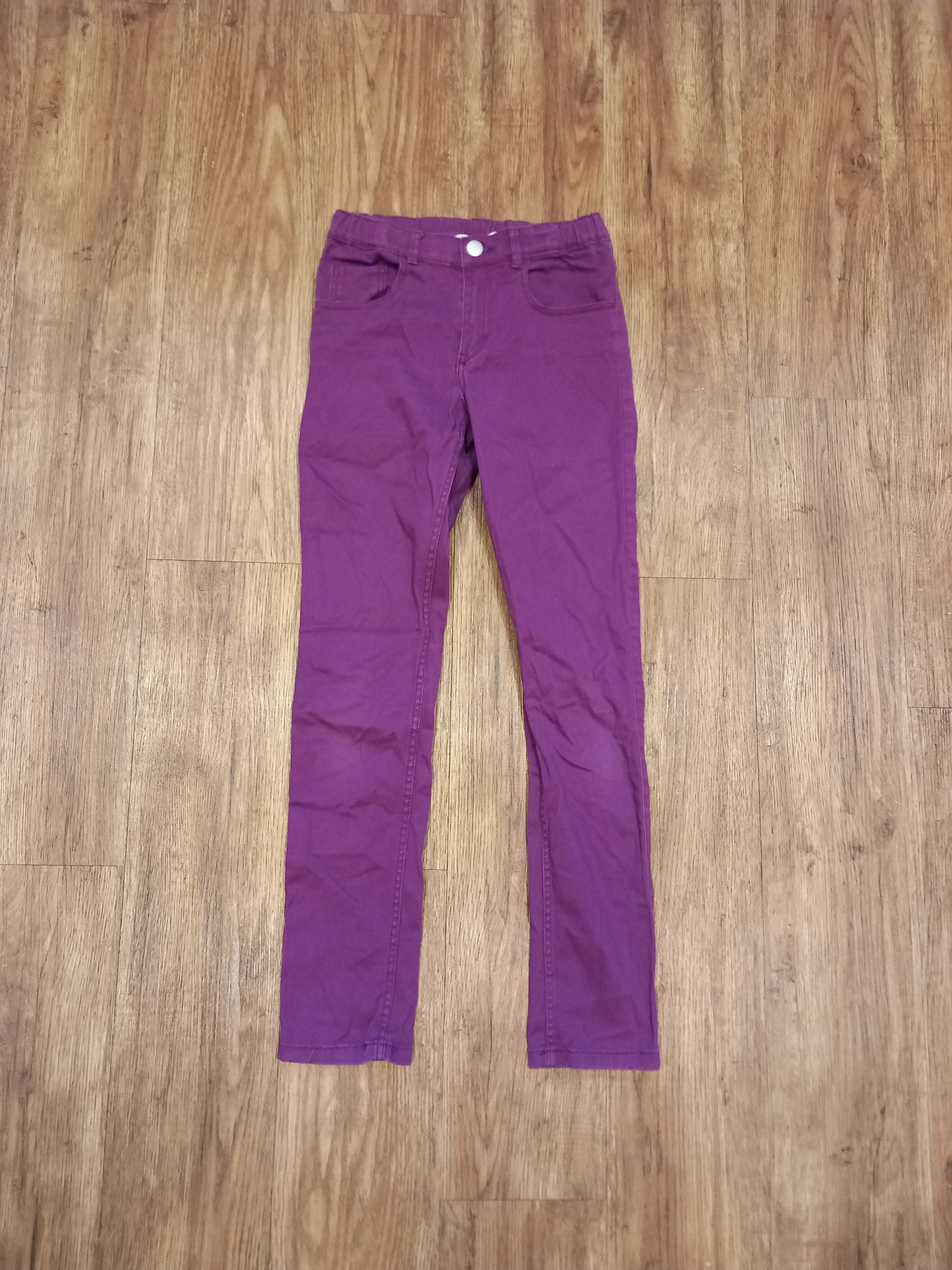 Purple Jeggings Style Trousers With Adjustable Waistband - Girls 10-11 years - H&M