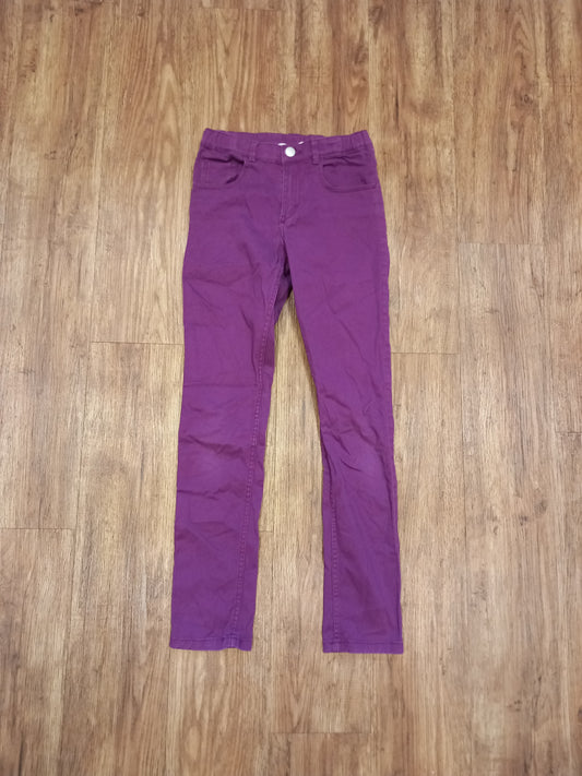 Purple Jeggings Style Trousers With Adjustable Waistband - Girls 10-11 years - H&M