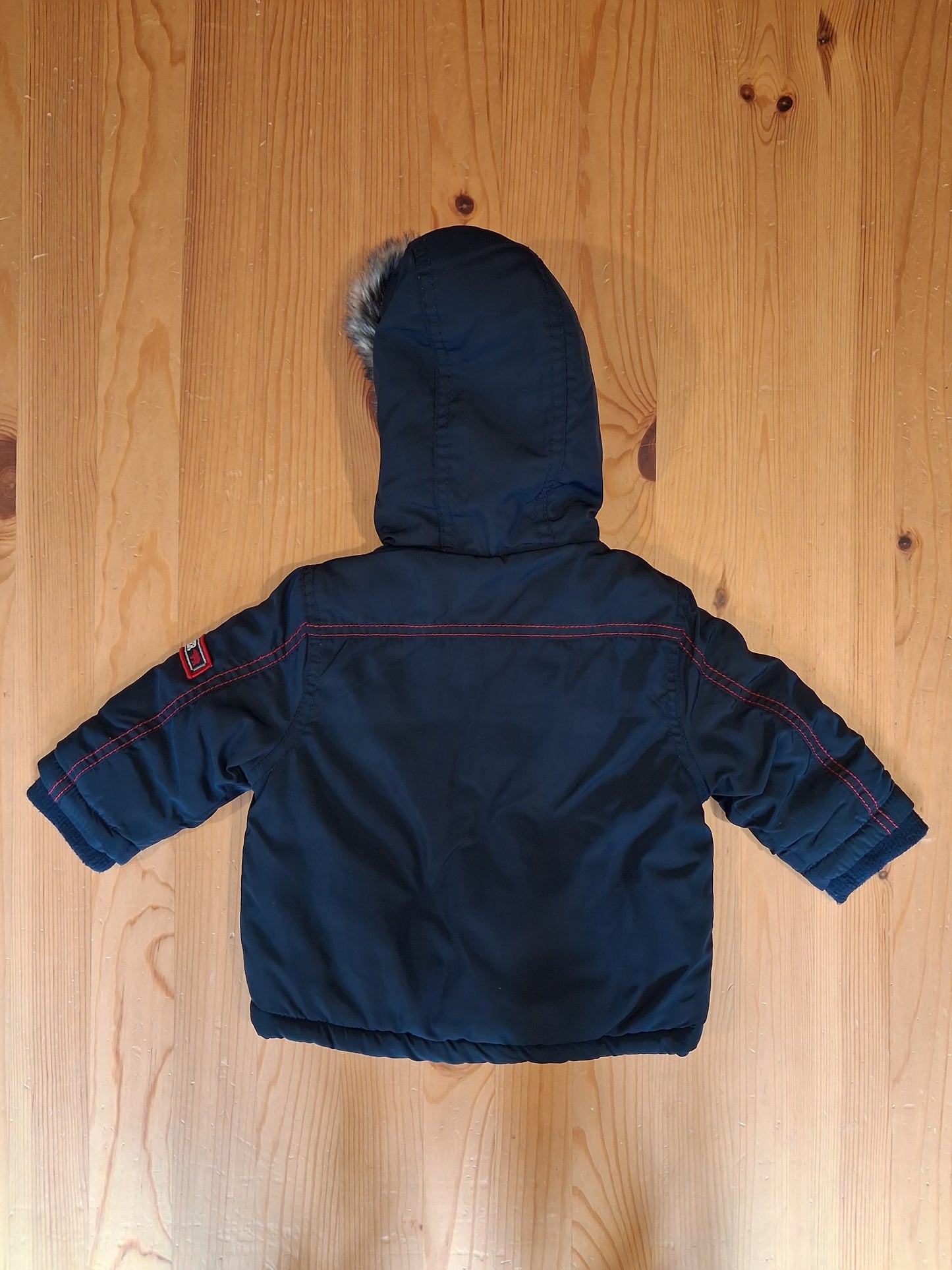 Navy 'Little Explorer' Fleece Lined Coat - Boys 3-6 months - Early Days