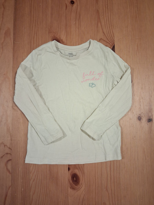 'Full Of Wonder' Long Sleeve Top - Girls 2-3 years - M&S