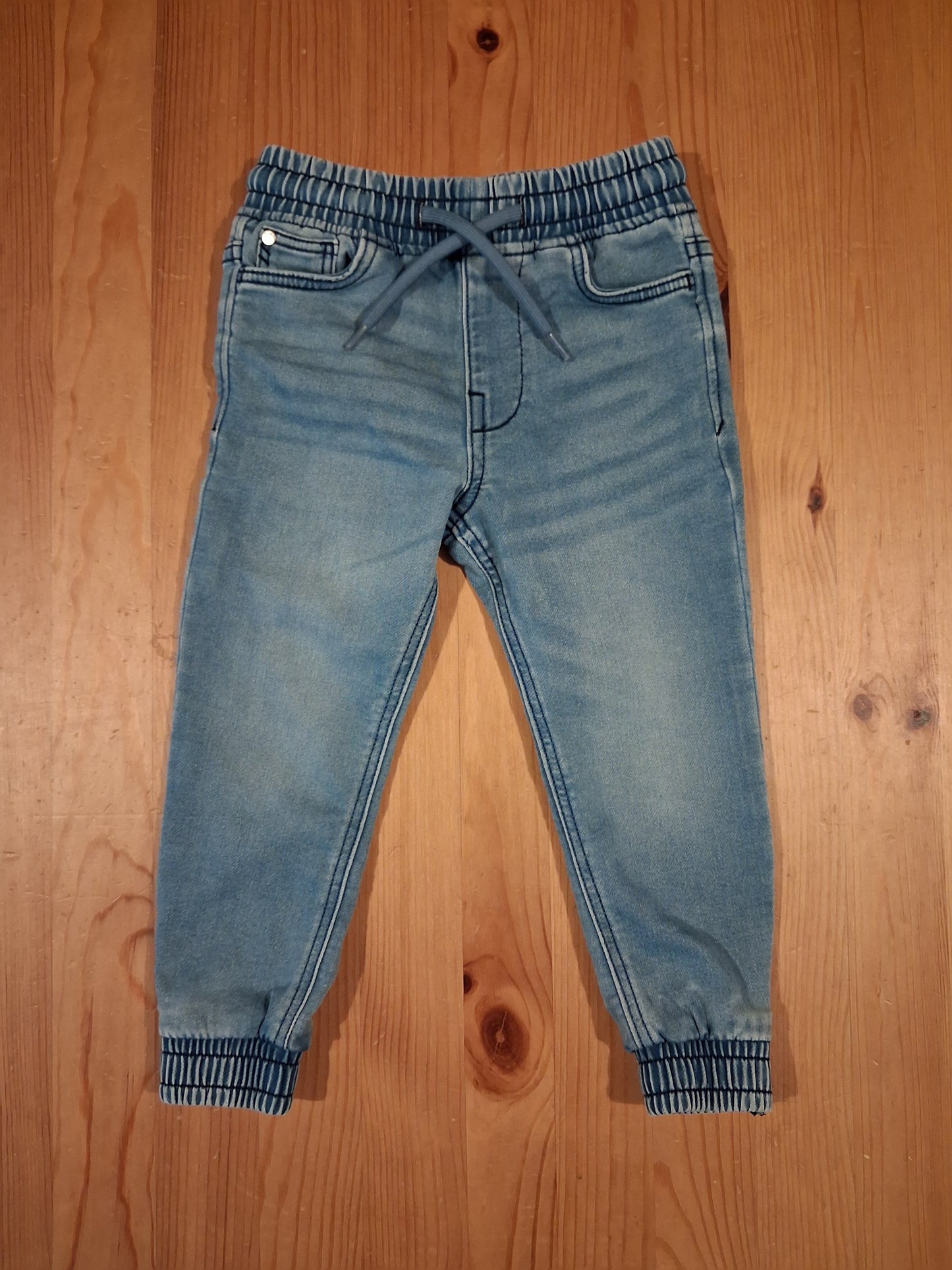 Light Denim Jeans With Drawstring Elasticated Waistband - Boys 2-3 years - V By Very