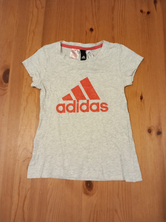 Grey Adidas T-Shirt - Girls 9-10 years - Adidas