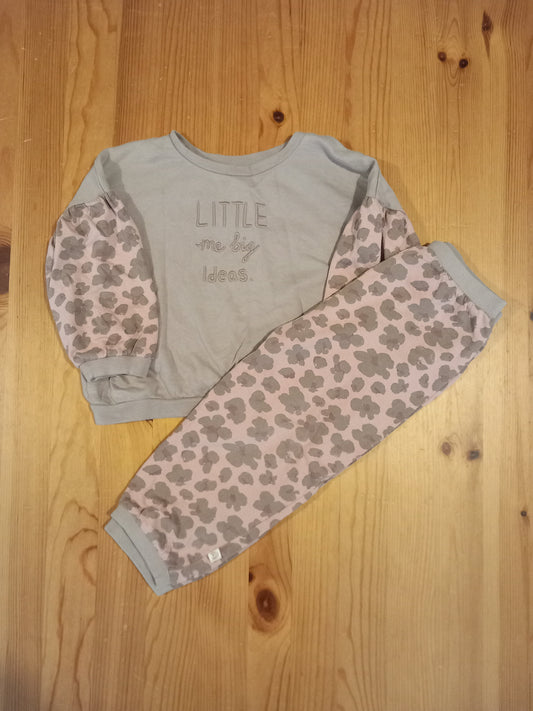 'Little Me Big Ideas' Sweatshirt & Joggers Set - Girls 18-24 months - Next