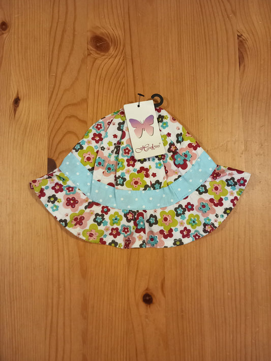 Floral Sun Hat (BNWT) - Girls 6-12 months - Hawkins