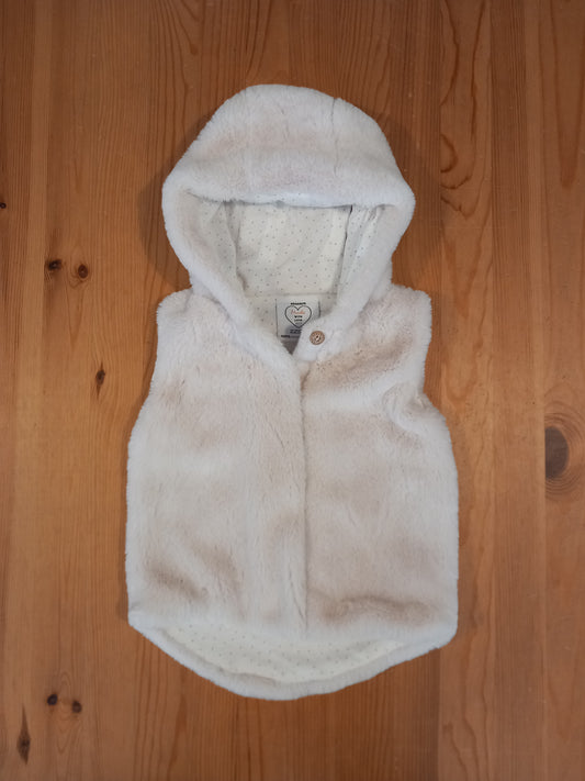 Furry Hooded Gilet - Girls 2-3 years - Primark