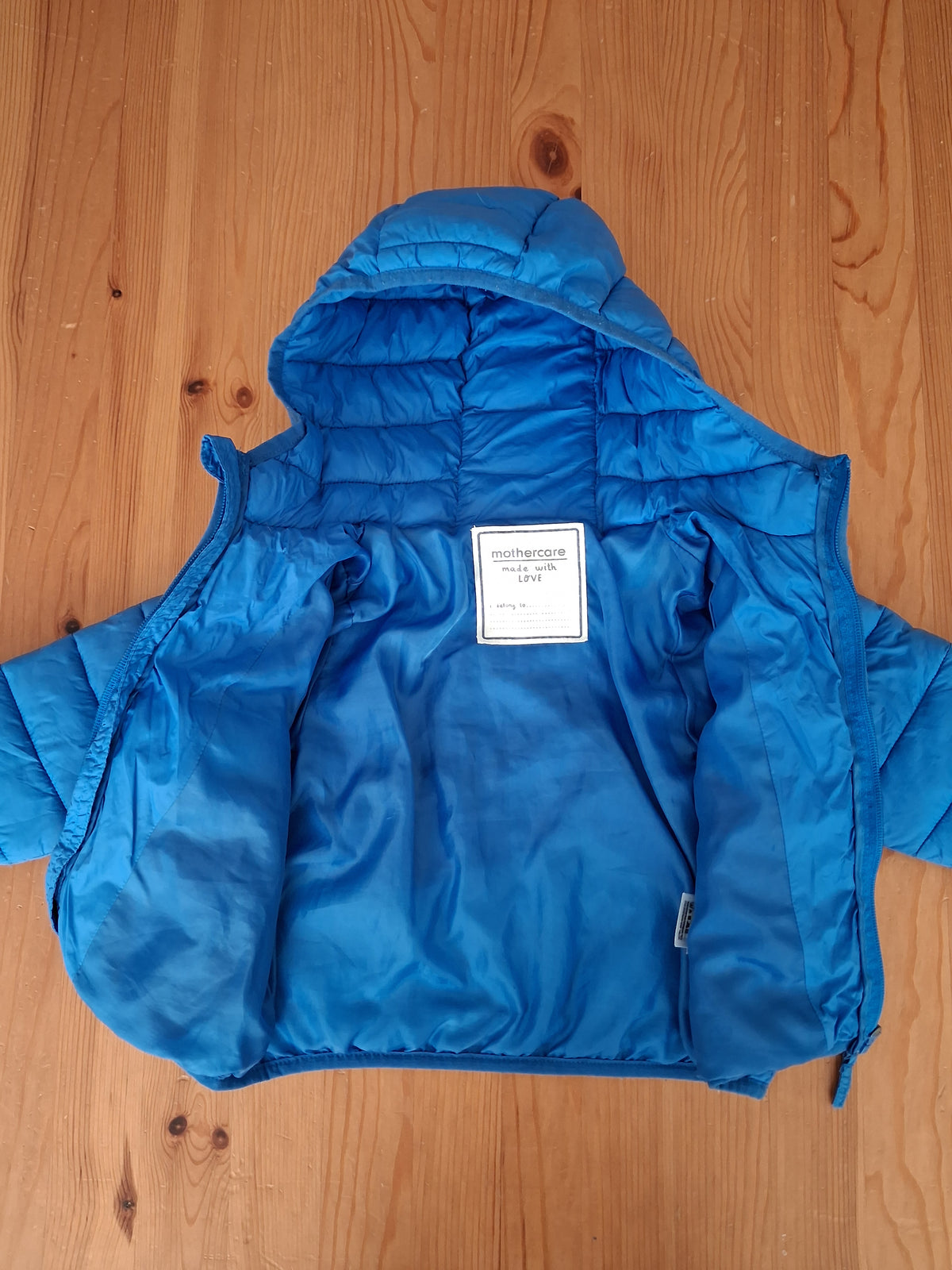 Blue Padded Coat - Boys 12-18 months - Mothercare
