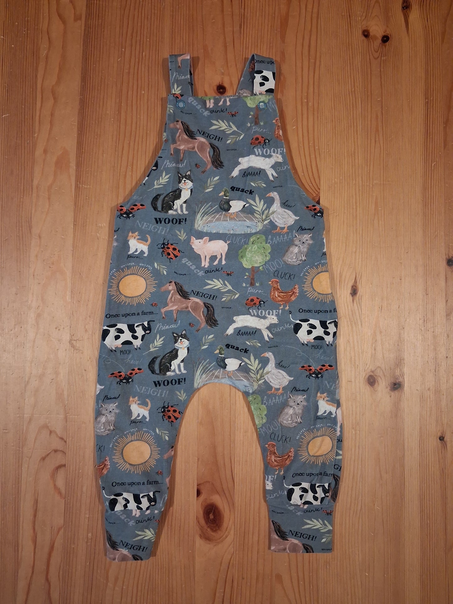 Handmade Farm Dungarees - Boys 12-18 months - Popsy & Mama
