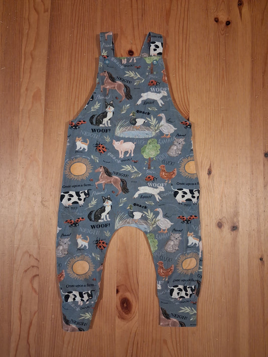 Handmade Farm Dungarees - Boys 12-18 months - Popsy & Mama