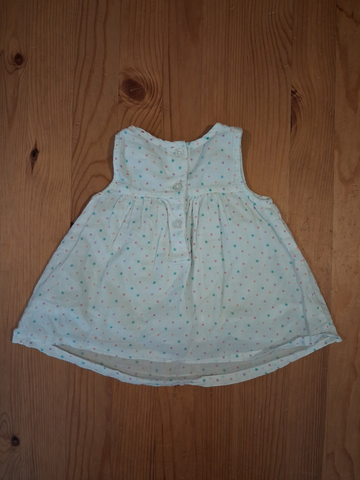 Lined Spotty Rabbits Dress - Girls 3-6 months - M&Co