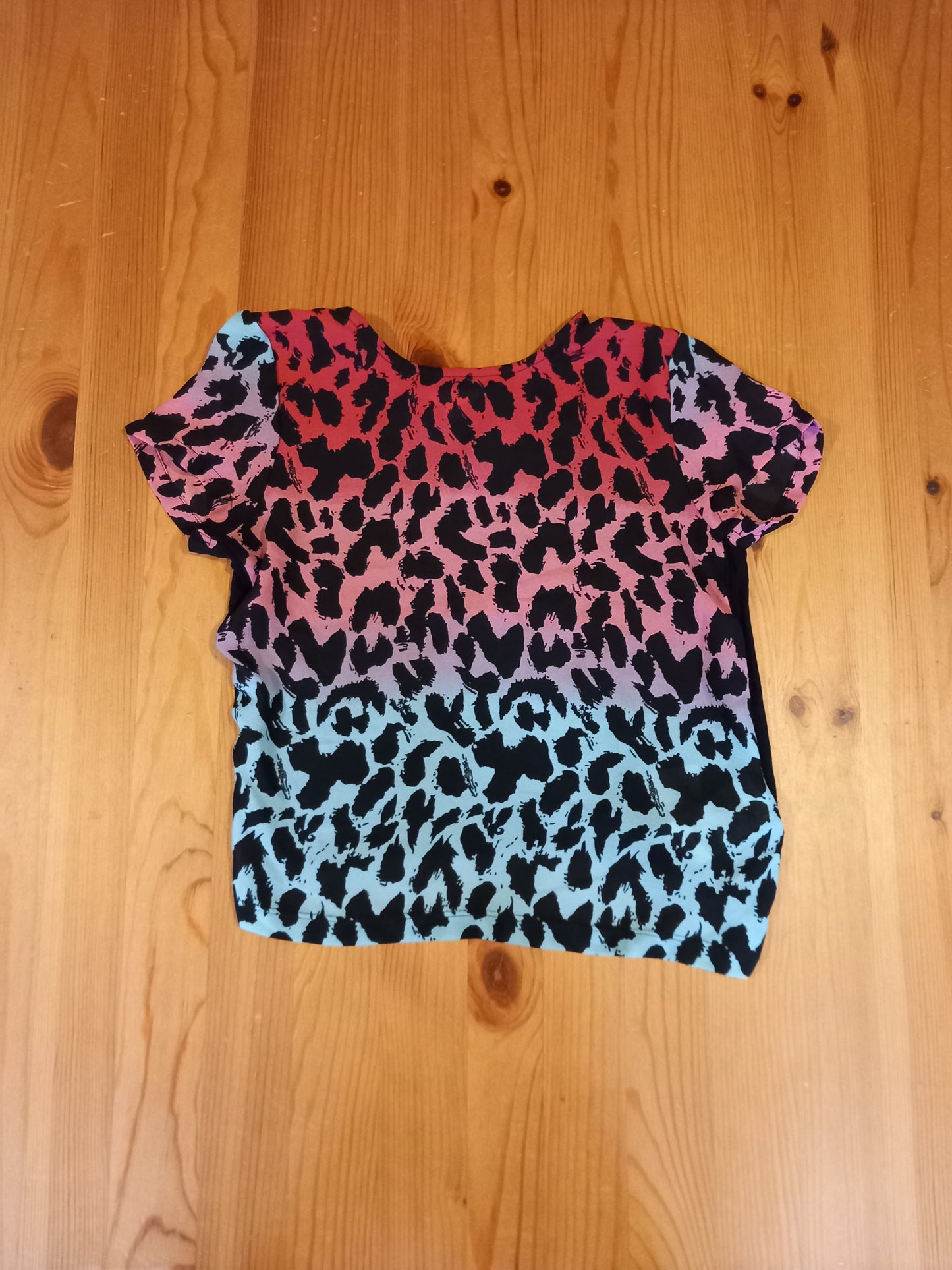 Coloured Shorter Length Animal Print Top - Girls 9-10 years - Miss Evie