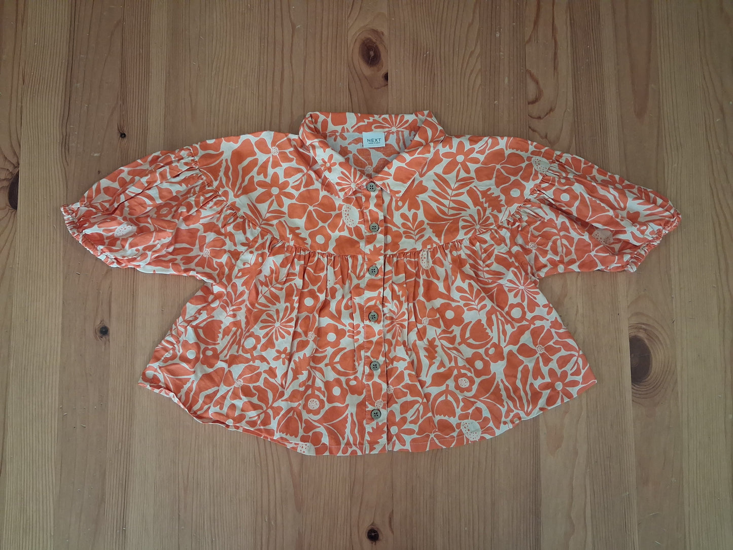 Floral Oversized Shorter Length Shirt & Shorts Set - Girls 5-6 years -  Next