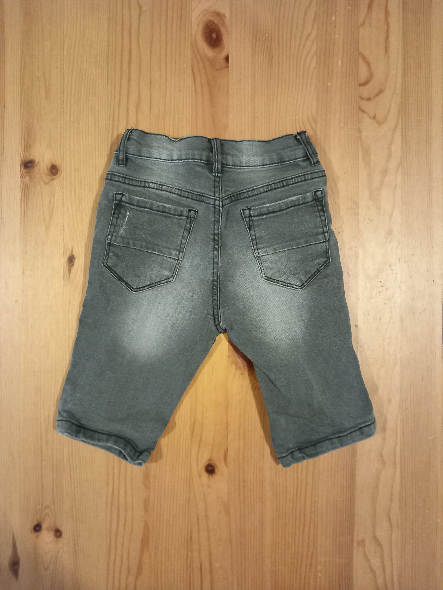 Denim Distressed Look Shorts With Adjustable Waistband - Boys 6 years - TU