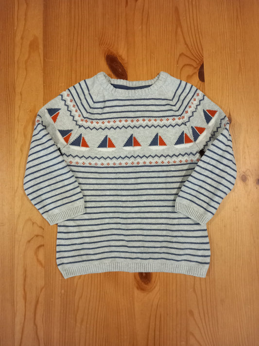 Boats Knitted Style Jumper - Boys 12-18 months - H&M