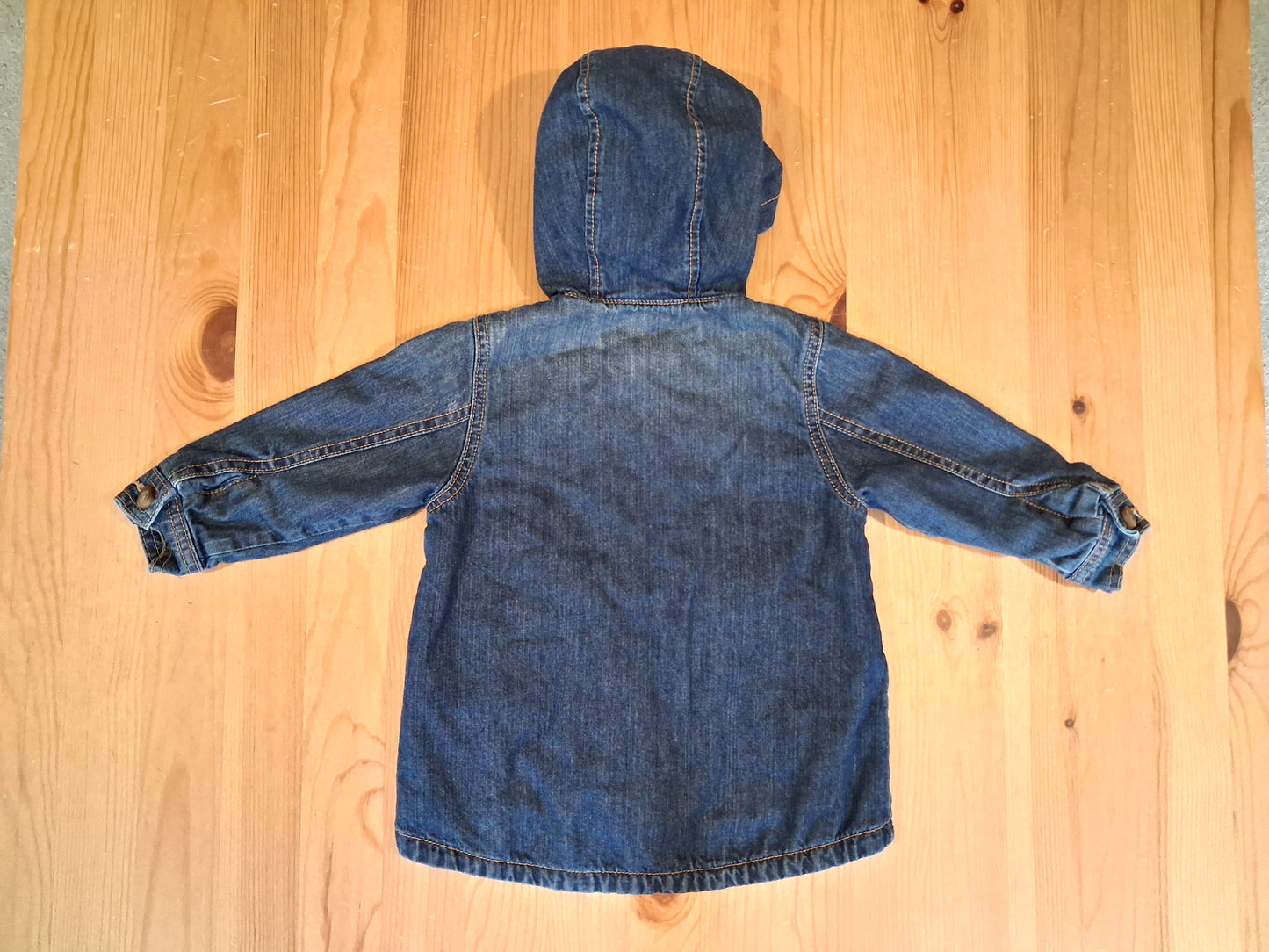 Lined Hooded Denim Jacket - Boys 12-18 months - Mamas & Papas