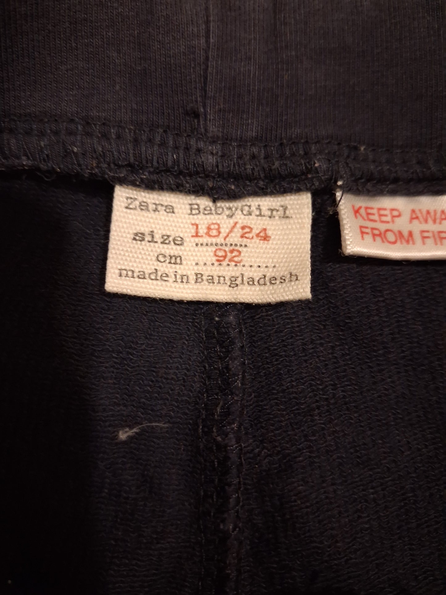 Navy Trousers - Girls 18-24 months - Zara