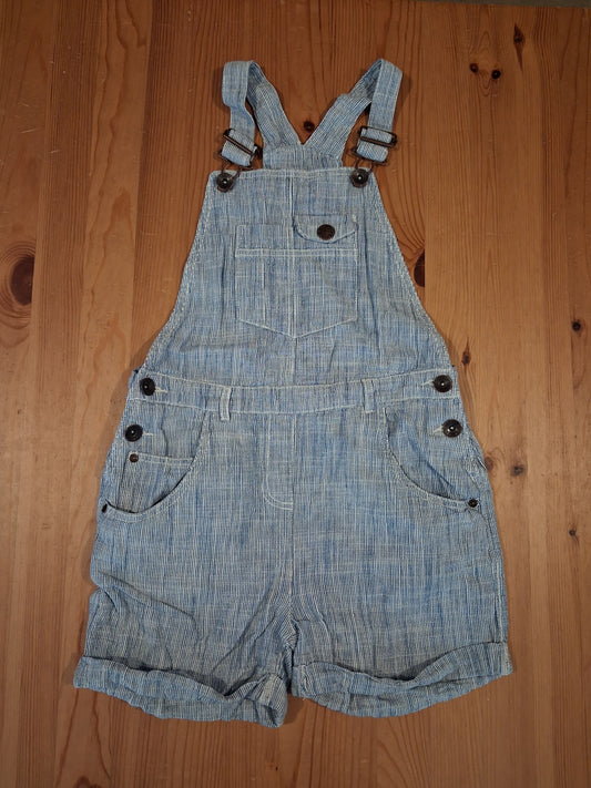 Thin Stripe Shorts Dungarees - Girls 11 years - Next