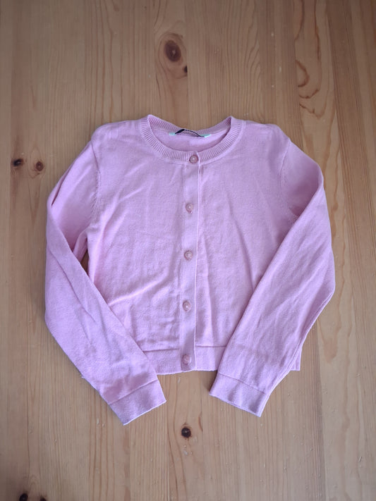 Pink Shorter Length/Cropped Cardigan - Girls 6-7 years - George