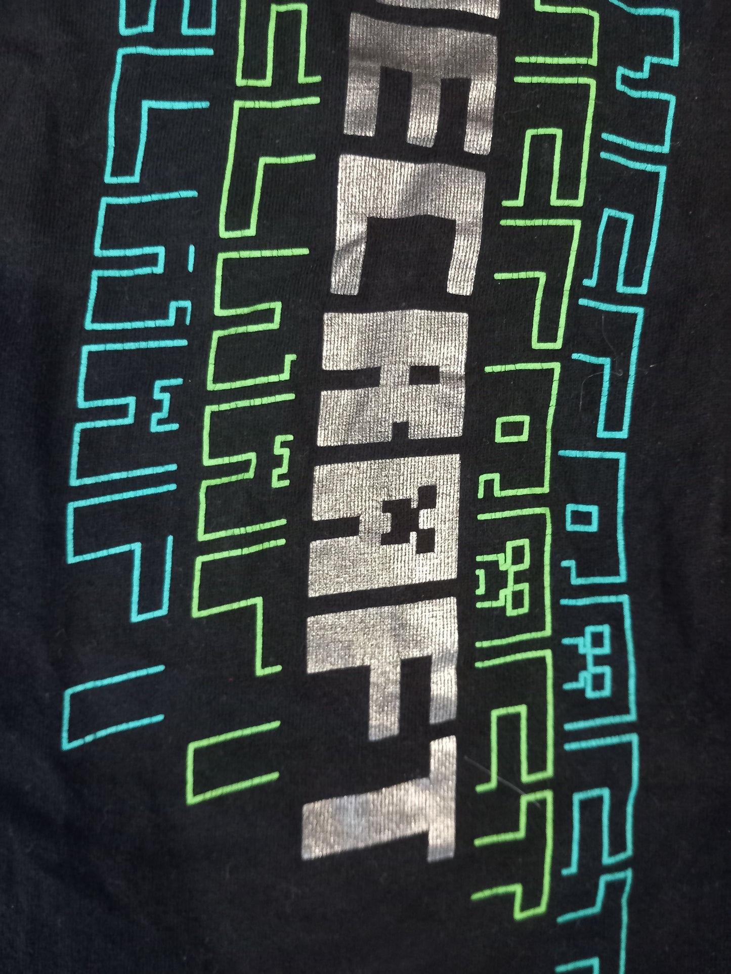 Black Minecraft T-Shirt - Boys 4-5 years - M&S