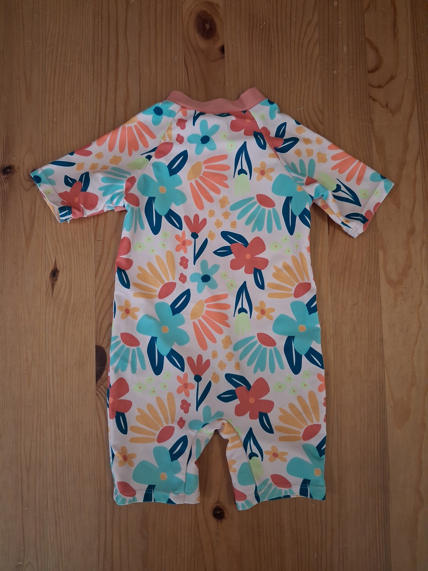 Floral Sun/Swim/Beachsuit - Girls 6-9 months - Matalan