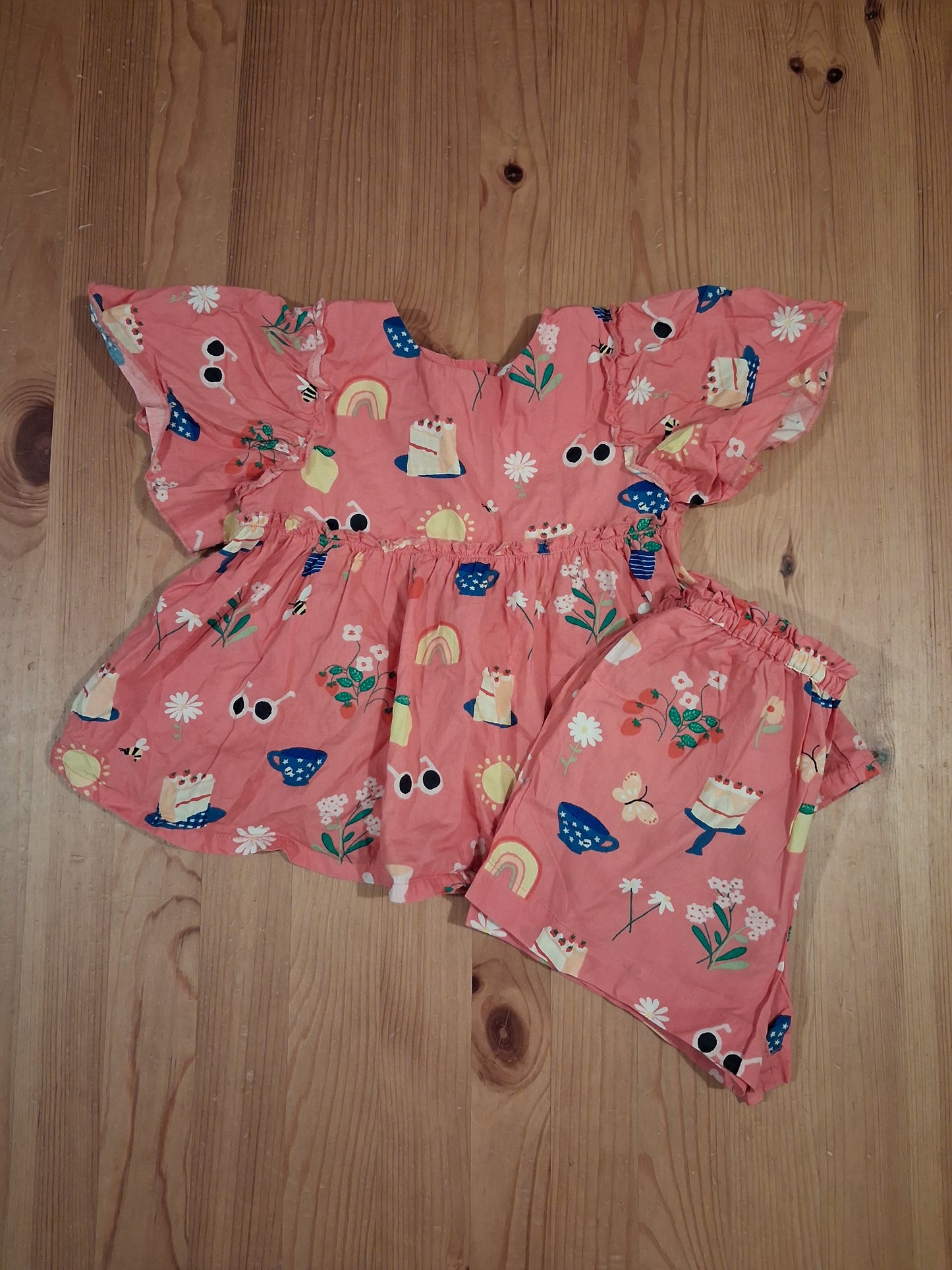 Two Piece Summer Set (Top & Shorts) - Girls 3-4 years - Next