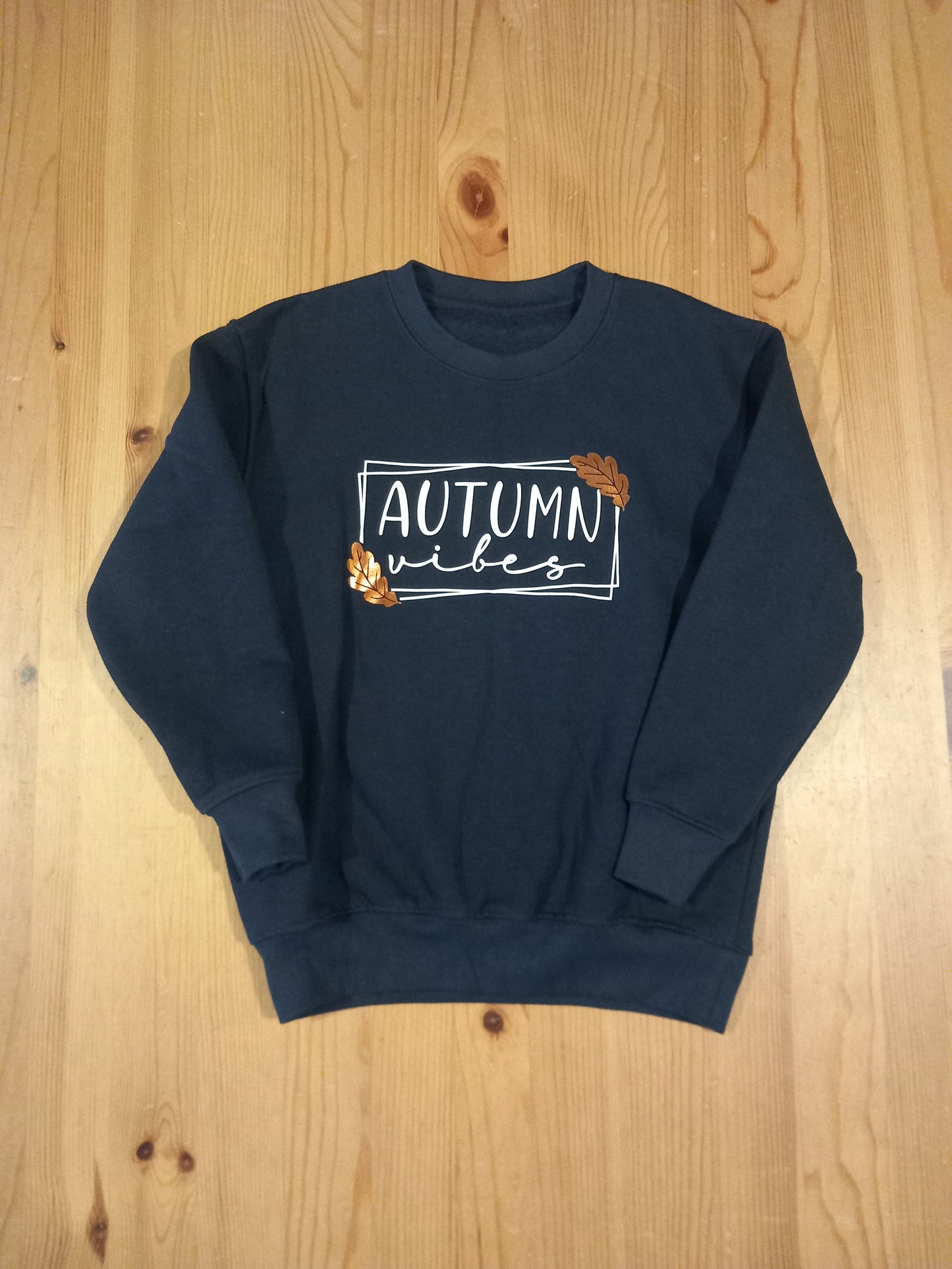 Navy 'Autumn Vibes' Sweatshirt - Unisex 5-6 years - Brand unknown