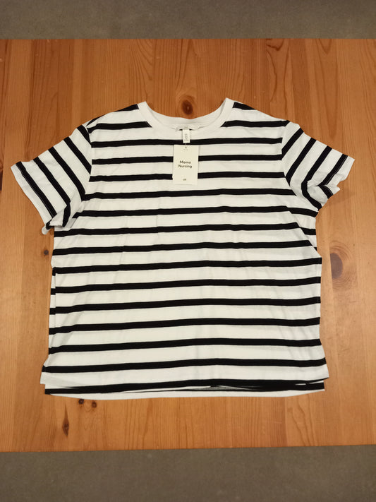 Striped Nursing Top - Ladies Size L - H&M