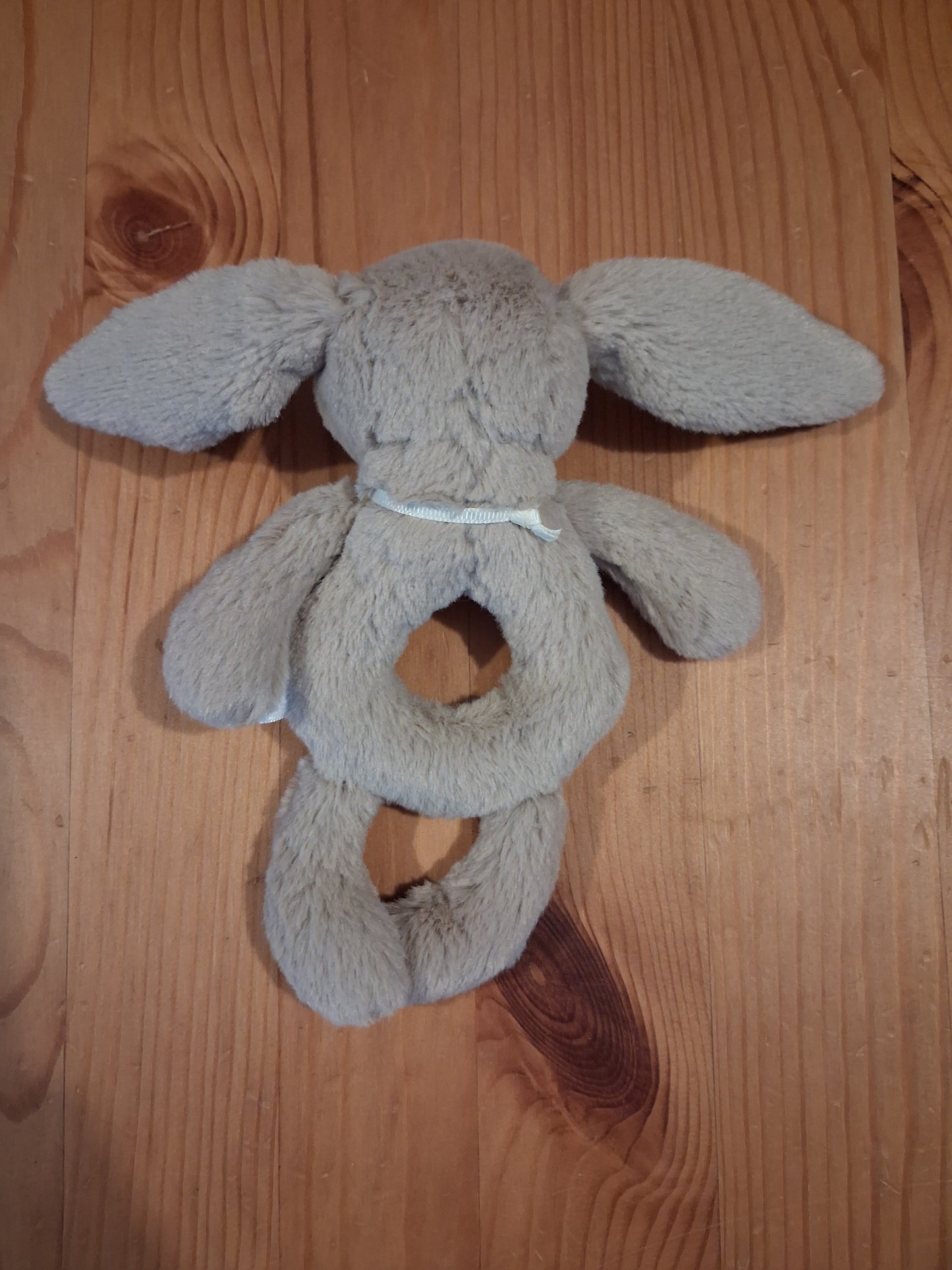 Bashful Beige Bunny Ring Rattle - Unisex - Jellycat