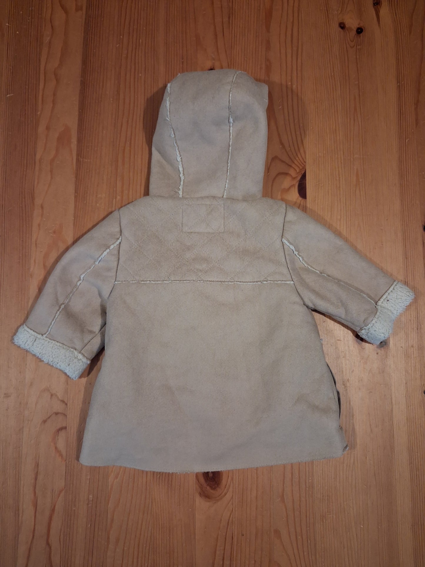 Fleece Lined Coat With Removable Inner Layer - Girls 3-6 months - Vertbaudet