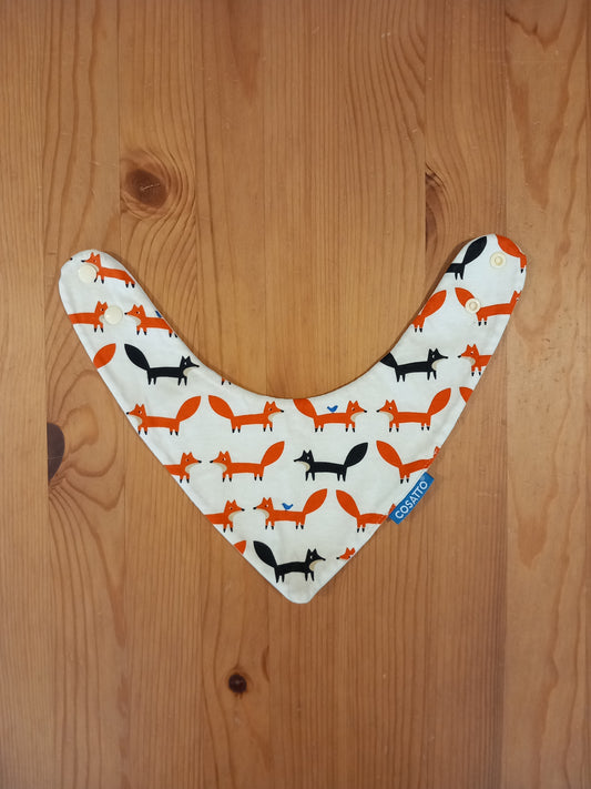 Foxes Dribble Bib - Unisex One Size - Cosatto