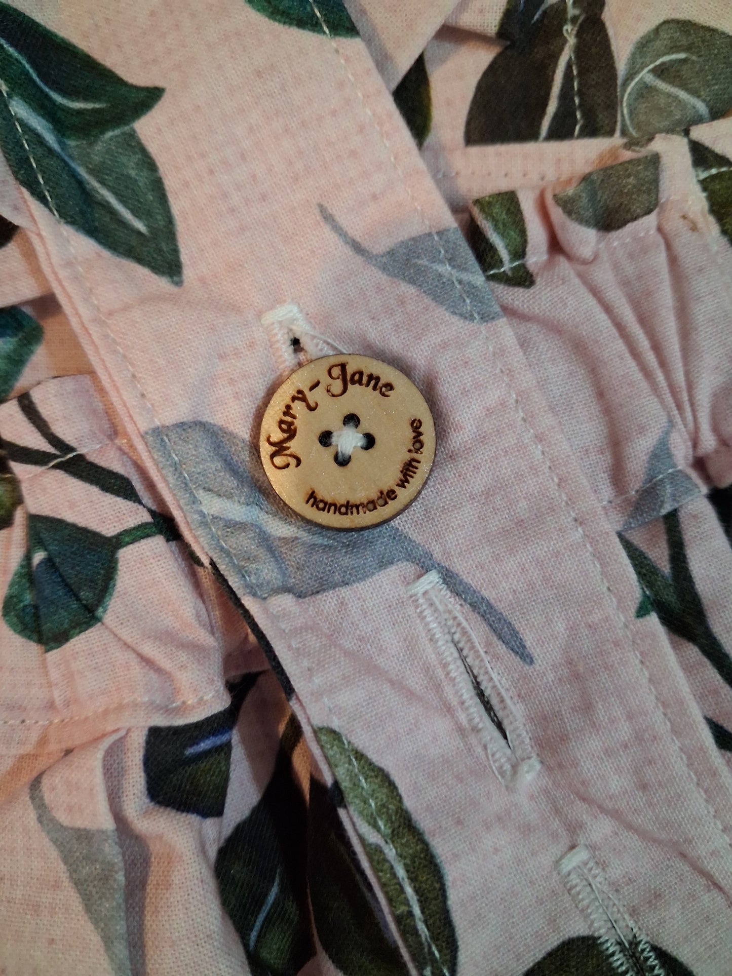 Handmade Leaves Dress - Girls 3-4 years - Mary-Jane Handmade Children's Clothes