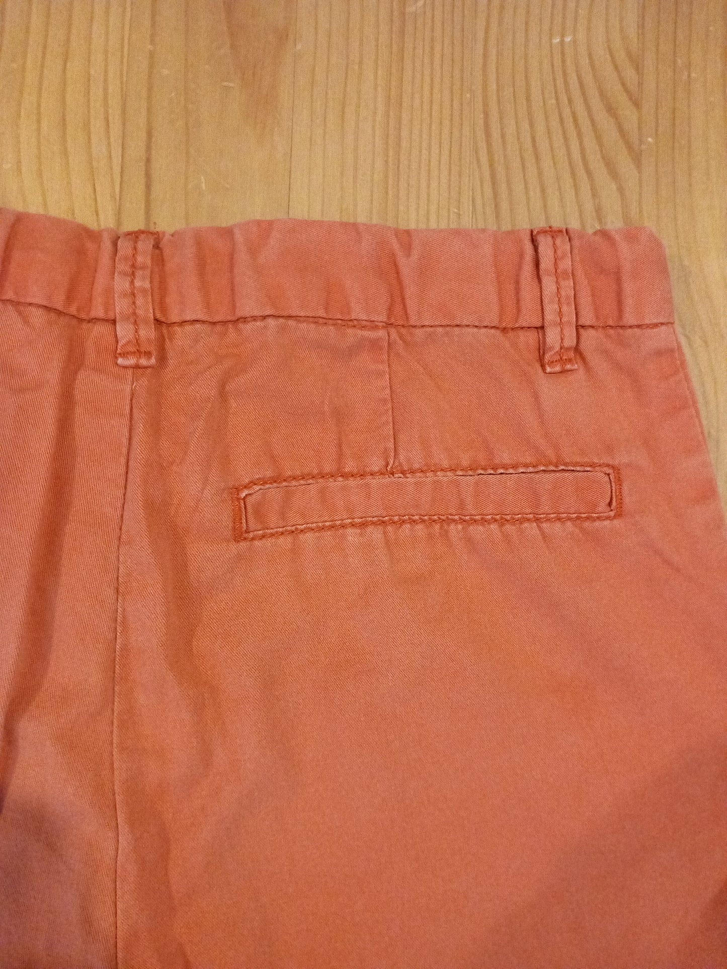 Coral Coloured Chino Style Shorts With Adjustable Waistband - Boys 6-7 years - H&M