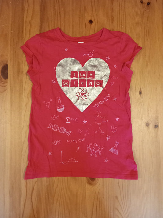 Pink 'I Luv Science' T-Shirt - Girls 12 years - Gap Kids