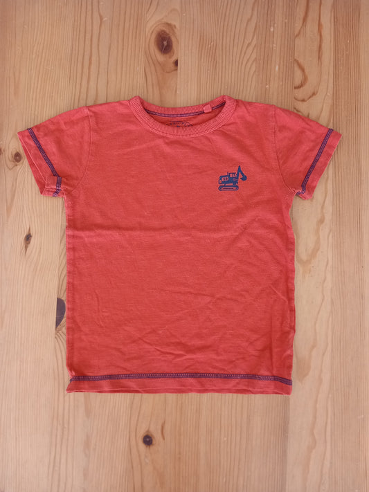 Red Digger T-Shirt - Boys 2-3 years - Next