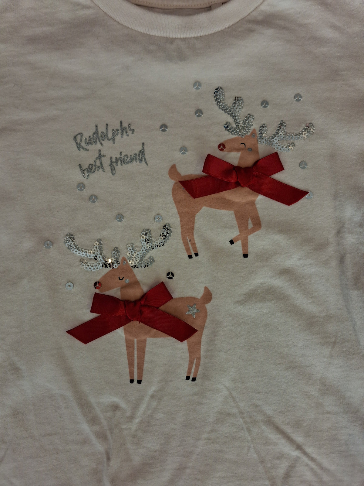 Christmas 'Rudolph's Best Friend' Long Sleeve Top - Girls 3-4 years - F&F