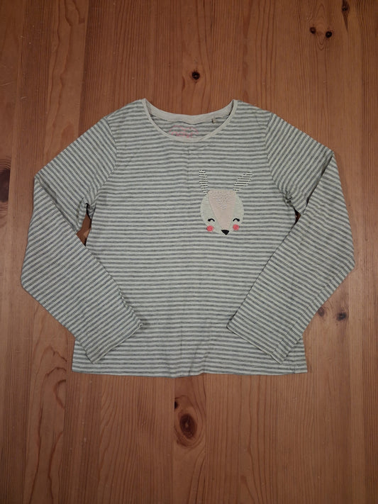 Striped Rabbit Long Sleeve Top - Girls 6-7 years - Next